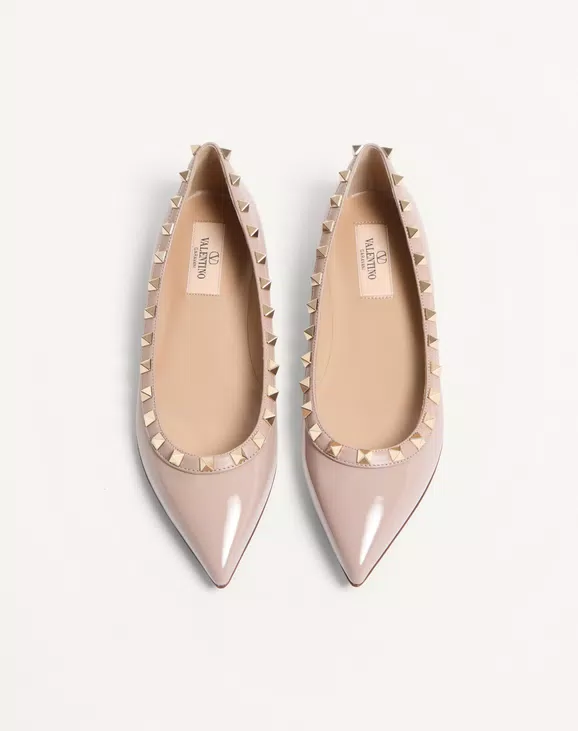 Valentino Patent Rockstud Ballet Flat - Image 5